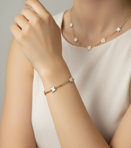 Elegancki Zestaw Biżuterii ze Stali Nierdzewnej