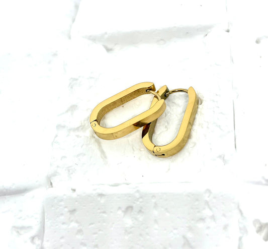 Eleganckie Kolczyki ze Stali Nierdzewnej