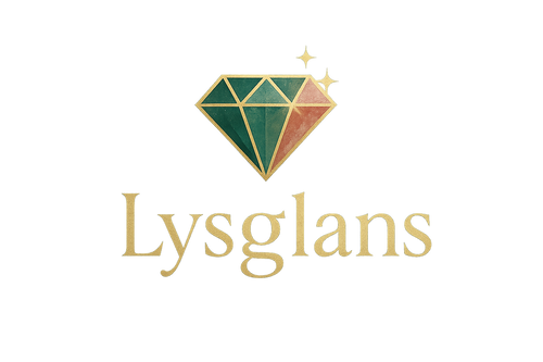 Logo Lysglans z wielką literą L i diamentem